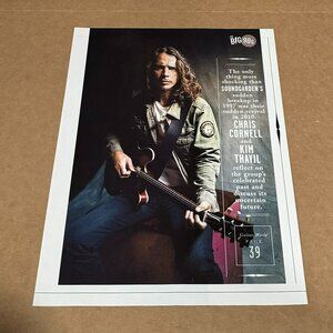 Chris Cornell of Soundgarden - 2011 - Music Print Photo Ad